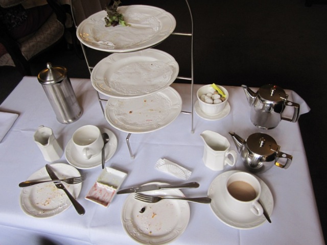 Remains of afternoon tea ©The House of Jones